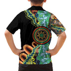 50 Years Of NAIDOC Hawaiian Shirt Strong and Proud Aboriginal Dot Painting No3