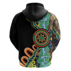 50 Years Of NAIDOC Hoodie Strong and Proud Aboriginal Dot Painting No3