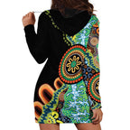 50 Years Of NAIDOC Hoodie Dress Strong and Proud Aboriginal Dot Painting No3