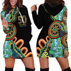 50 Years Of NAIDOC Hoodie Dress Strong and Proud Aboriginal Dot Painting No3