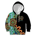 50 Years Of NAIDOC Kid Hoodie Strong and Proud Aboriginal Dot Painting No3