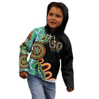 50 Years Of NAIDOC Kid Hoodie Strong and Proud Aboriginal Dot Painting No3