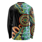 50 Years Of NAIDOC Long Sleeve Shirt Strong and Proud Aboriginal Dot Painting No3