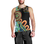 50 Years Of NAIDOC Men Tank Top Strong and Proud Aboriginal Dot Painting No3