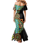 50 Years Of NAIDOC Mermaid Dress Strong and Proud Aboriginal Dot Painting No3