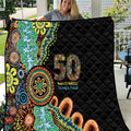 50 Years Of NAIDOC Quilt Strong and Proud Aboriginal Dot Painting No3