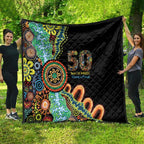 50 Years Of NAIDOC Quilt Strong and Proud Aboriginal Dot Painting No3