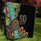 50 Years Of NAIDOC Quilt Strong and Proud Aboriginal Dot Painting No3