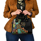 50 Years Of NAIDOC Shoulder Handbag Strong and Proud Aboriginal Dot Painting No3