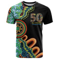 50 Years Of NAIDOC T Shirt Strong and Proud Aboriginal Dot Painting No3