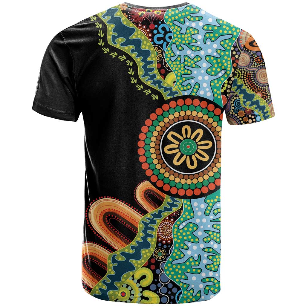 50 Years Of NAIDOC T Shirt Strong and Proud Aboriginal Dot Painting No3