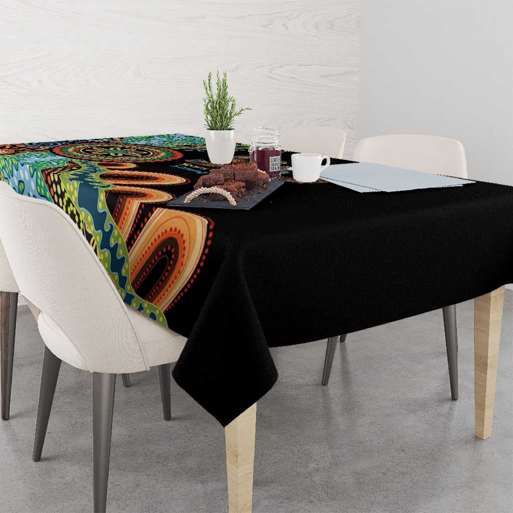 50 Years Of NAIDOC Tablecloth Strong and Proud Aboriginal Dot Painting No3