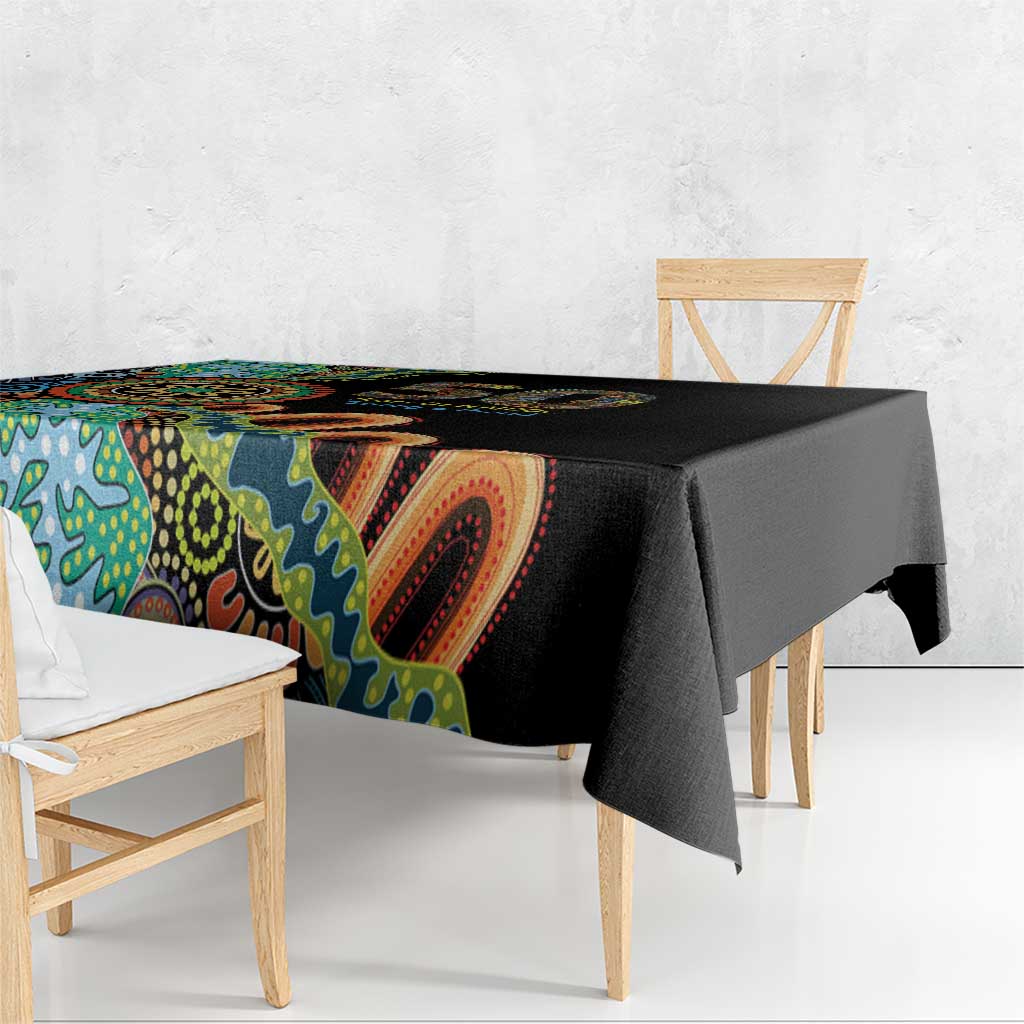 50 Years Of NAIDOC Tablecloth Strong and Proud Aboriginal Dot Painting No3