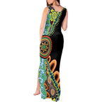 50 Years Of NAIDOC Tank Maxi Dress Strong and Proud Aboriginal Dot Painting No3