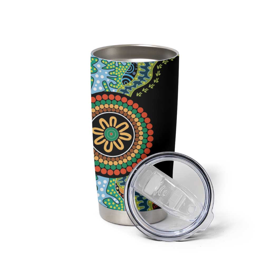 50 Years Of NAIDOC Tumbler Cup Strong and Proud Aboriginal Dot Painting No3