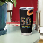 50 Years Of NAIDOC Tumbler Cup Strong and Proud Aboriginal Dot Painting No3