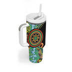 50 Years Of NAIDOC Tumbler With Handle Strong and Proud Aboriginal Dot Painting No3