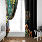 50 Years Of NAIDOC Window Curtain Strong and Proud Aboriginal Dot Painting No3
