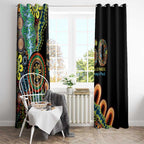 50 Years Of NAIDOC Window Curtain Strong and Proud Aboriginal Dot Painting No3