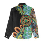 50 Years Of NAIDOC Women Casual Shirt Strong and Proud Aboriginal Dot Painting No3