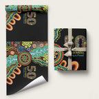 50 Years Of NAIDOC Wrapping Paper Strong and Proud Aboriginal Dot Painting No3 - Aussie Hoodie