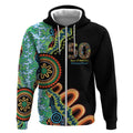 50 Years Of NAIDOC Zip Hoodie Strong and Proud Aboriginal Dot Painting No3