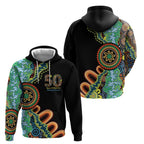 50 Years Of NAIDOC Zip Hoodie Strong and Proud Aboriginal Dot Painting No3