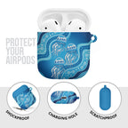 Aboriginal Ocean Jellyfish AirPods Case Dot Art Dreamtime Style