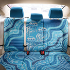 Aboriginal Ocean Jellyfish Back Car Seat Cover Dot Art Dreamtime Style