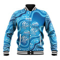 Aboriginal Ocean Jellyfish Baseball Jacket Dot Art Dreamtime Style
