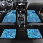 Aboriginal Ocean Jellyfish Car Mats Dot Art Dreamtime Style