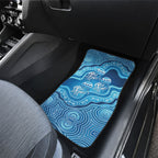 Aboriginal Ocean Jellyfish Car Mats Dot Art Dreamtime Style