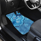 Aboriginal Ocean Jellyfish Car Mats Dot Art Dreamtime Style