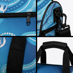 Aboriginal Ocean Jellyfish Duffle Bag Dot Art Dreamtime Style