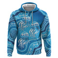 Aboriginal Ocean Jellyfish Hoodie Dot Art Dreamtime Style