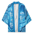 Aboriginal Ocean Jellyfish Kimono Dot Art Dreamtime Style