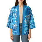 Aboriginal Ocean Jellyfish Kimono Dot Art Dreamtime Style