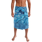 Aboriginal Ocean Jellyfish Lavalava Dot Art Dreamtime Style