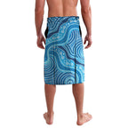 Aboriginal Ocean Jellyfish Lavalava Dot Art Dreamtime Style