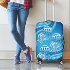Aboriginal Ocean Jellyfish Luggage Cover Dot Art Dreamtime Style