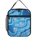 Aboriginal Ocean Jellyfish Lunch Bag Dot Art Dreamtime Style