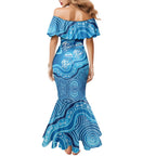 Aboriginal Ocean Jellyfish Mermaid Dress Dot Art Dreamtime Style