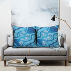 Aboriginal Ocean Jellyfish Pillow Cover Dot Art Dreamtime Style