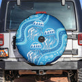 Aboriginal Ocean Jellyfish Spare Tire Cover Dot Art Dreamtime Style