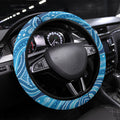 Aboriginal Ocean Jellyfish Steering Wheel Cover Dot Art Dreamtime Style