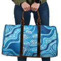 Aboriginal Ocean Jellyfish Travel Bag Dot Art Dreamtime Style