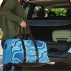 Aboriginal Ocean Jellyfish Travel Bag Dot Art Dreamtime Style