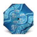 Aboriginal Ocean Jellyfish Umbrella Dot Art Dreamtime Style