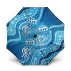 Aboriginal Ocean Jellyfish Umbrella Dot Art Dreamtime Style
