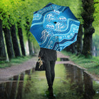 Aboriginal Ocean Jellyfish Umbrella Dot Art Dreamtime Style